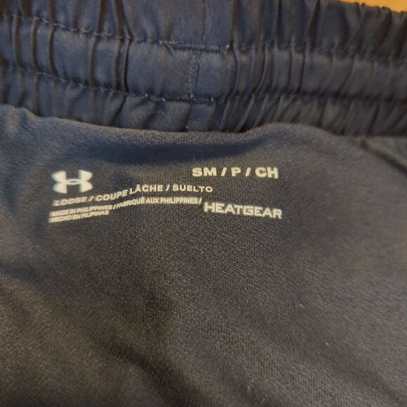 Under Armour Shorts Set Of 2 Womens Small Black Geometric Running Heatgear - Picture 4 of 7